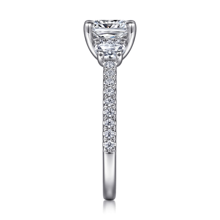 Wilda - 14K White Gold Diamond Engagement Ring - 0.82 ct - Shot 5