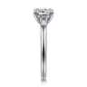 Acacia - 14K White Gold Cushion Cut Three Stone Diamond Engagement Ring - 0.3 ct