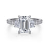 Blanka - 14K White Gold Diamond Engagement Ring - 1.05 ct
