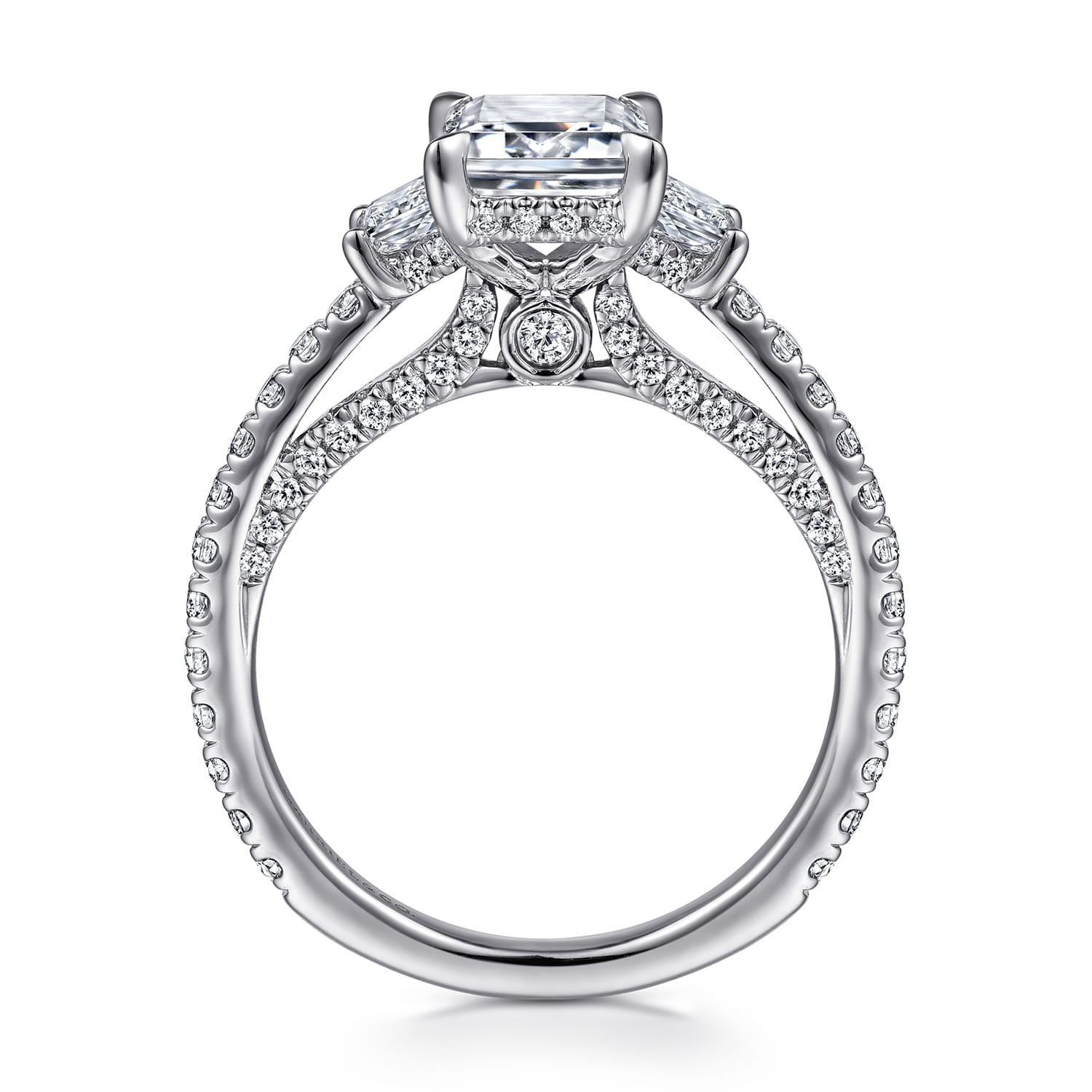 Blanka - 14K White Gold Diamond Engagement Ring - 1.05 ct - Shot 2