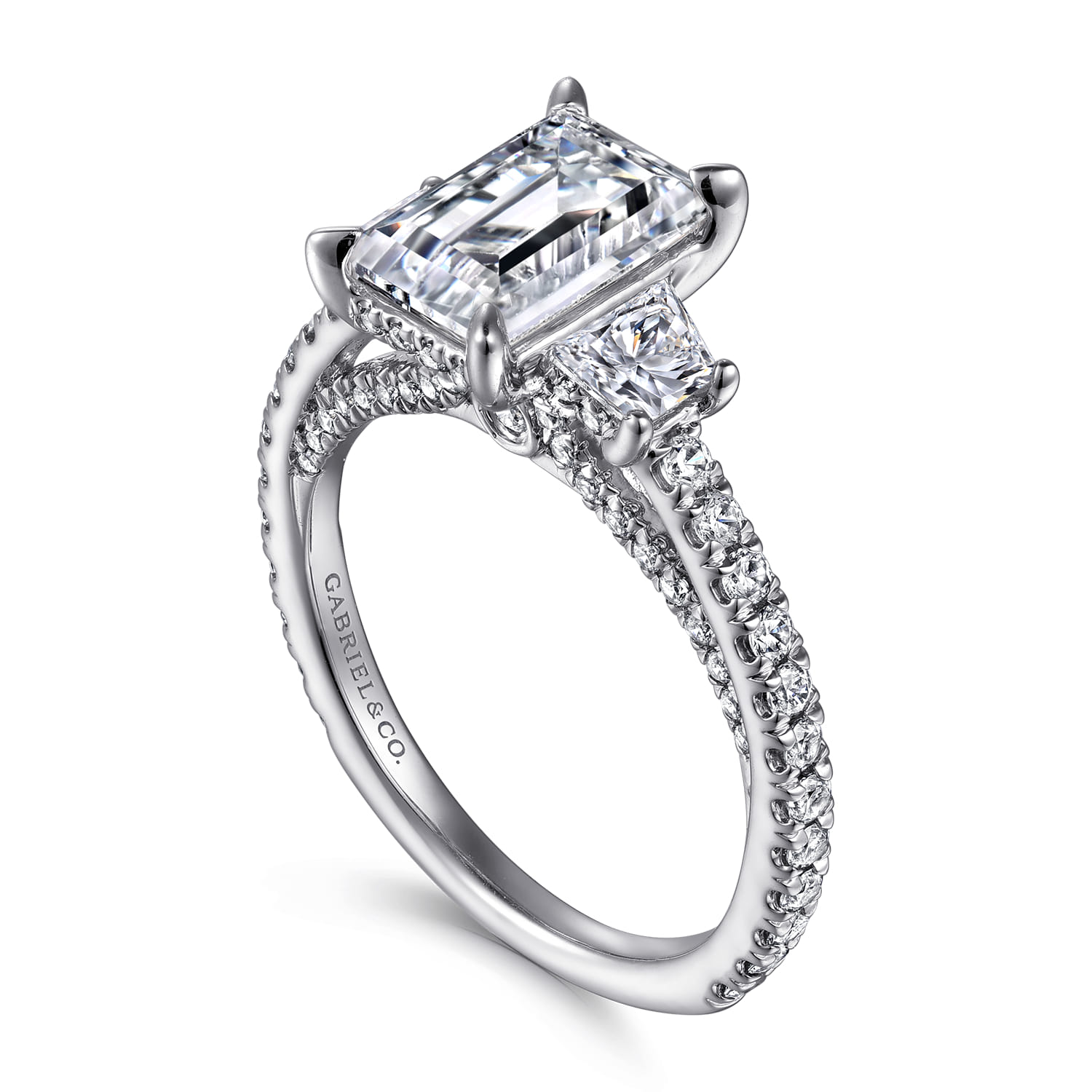 Blanka - 14K White Gold Diamond Engagement Ring - 1.05 ct - Shot 3