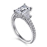Blanka - 14K White Gold Diamond Engagement Ring - 1.05 ct