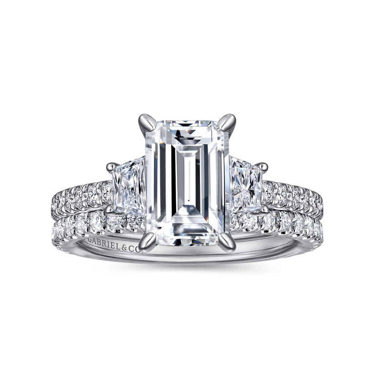 Blanka - 14K White Gold Diamond Engagement Ring - 1.05 ct - Shot 4