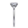 Acacia - 14K White Gold Emerald Cut Three Stone Diamond Engagement Ring - 0.3 ct