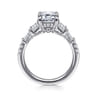 Genni - 14K White Gold Emerald Cut Diamond Engagement Ring - 1 ct