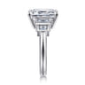 Andre - 14K White Gold Emerald Cut Diamond Engagement Ring - 0.5 ct