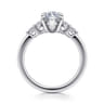 Wave - 14K White Gold Marquise Shape Diamond Engagement Ring - 0.4 ct