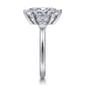 Wave - 14K White Gold Marquise Shape Diamond Engagement Ring - 0.4 ct