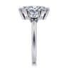 Antonia - 14K White Gold Marquise Shape Three Stone Diamond Engagement Ring - 0.5 ct