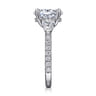 Holloway - 14K White Gold Oval 3 Stone Diamond Engagement Ring - 1.5 ct