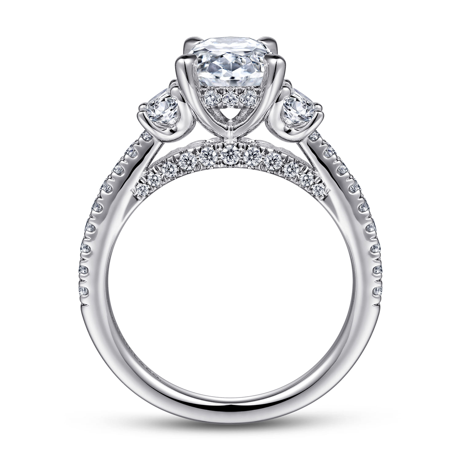Wilda - 14K White Gold Diamond Engagement Ring - 0.82 ct - Shot 2