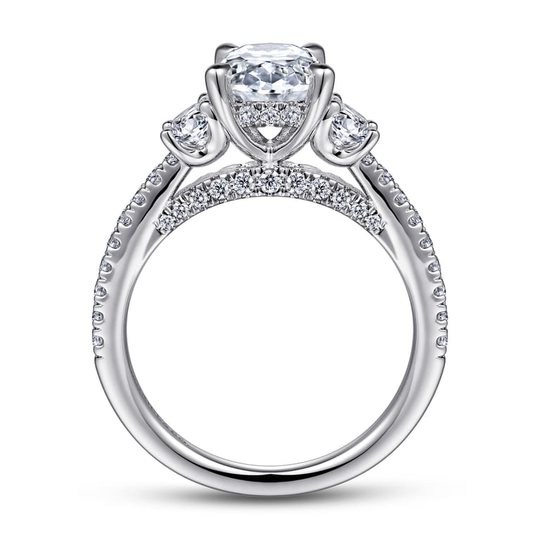 Wilda - 14K White Gold Diamond Engagement Ring - 0.82 ct - Shot 2