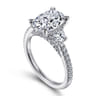 Wilda - 14K White Gold Diamond Engagement Ring - 0.82 ct
