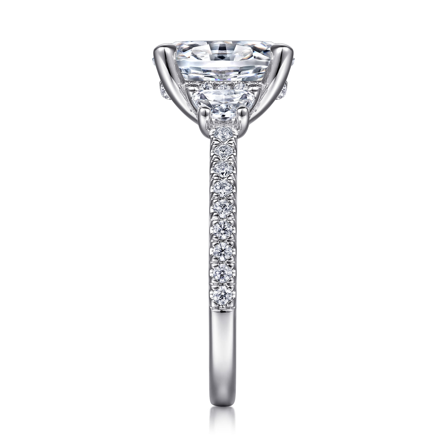 Wilda - 14K White Gold Diamond Engagement Ring - 0.82 ct - Shot 5