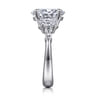 Evie - 14K White Gold Oval Five Stone Diamond Engagement Ring - 1.04 ct