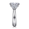 Laynie - 14K White Gold Oval Three Stone Diamond Engagement Ring - 1 ct