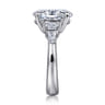 Arianna - 14K White Gold Oval Five Stone Diamond Engagement Ring - 0.7 ct