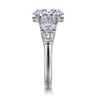Leane - 14K White Gold Oval Diamond Engagement Ring - 1.04 ct