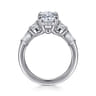Leane - 14K White Gold Oval Diamond Engagement Ring - 0.9 ct