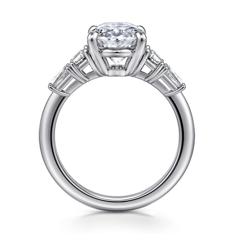 Commit - 14K White Gold Oval Diamond Engagement Ring - 0.64 ct - Shot 2