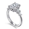 Commit - 14K White Gold Oval Diamond Engagement Ring - 0.64 ct