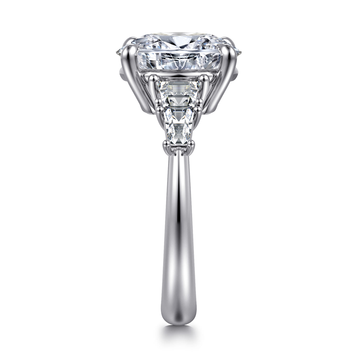 Commit - 14K White Gold Oval Diamond Engagement Ring - 0.64 ct - Shot 4
