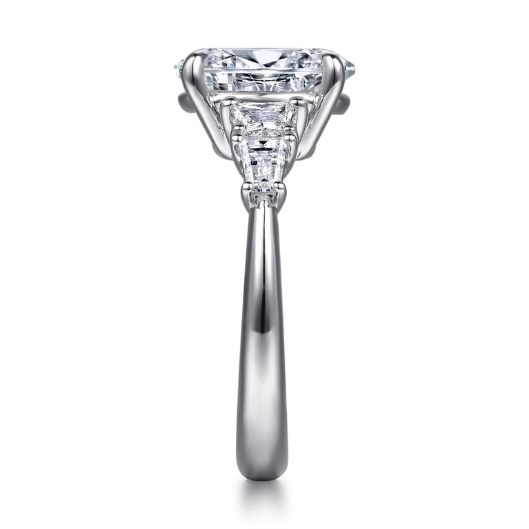 Commit - 14K White Gold Oval Five Stone Diamond Engagement Ring - 0.6 ct - Shot 5