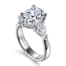 14K White Gold Diamond Engagement Ring - 0.76 ct
