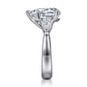 14K White Gold Diamond Engagement Ring - 0.76 ct