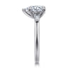 Acacia - 14K White Gold Pear Shape Three Stone Diamond Engagement Ring - 0.3 ct