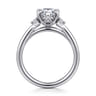 Blaise - 14K White Gold Pear Shape Three Stone Diamond Engagement Ring - 0.08 ct