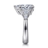 Andray - 14K White Gold Pear Shape Diamond Engagement Ring - 0.7 ct