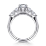 Estefani - 14K White Gold Pear Shape Diamond Engagement Ring - 0.8 ct