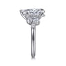 Alexa - 14K White Gold Pear Shape Diamond Engagement Ring - 0.5 ct