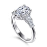 Commit - 14K White Gold Pear Shape Diamond Engagement Ring - 0.6 ct