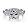 14K White Gold Diamond Engagement Ring - 0.5 ct