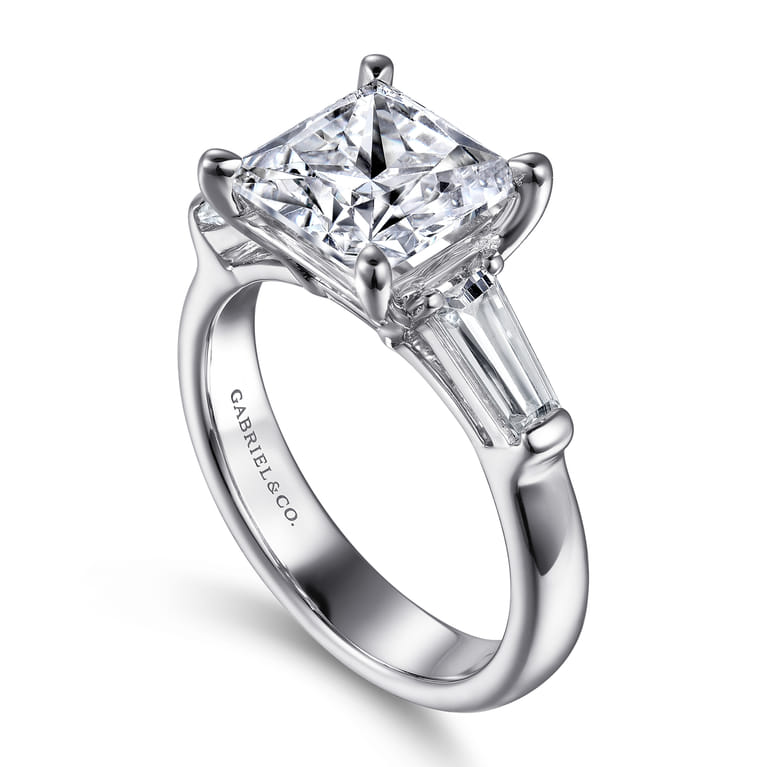 14K White Gold Diamond Engagement Ring - 0.5 ct - Shot 3