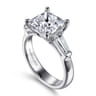 14K White Gold Diamond Engagement Ring - 0.5 ct