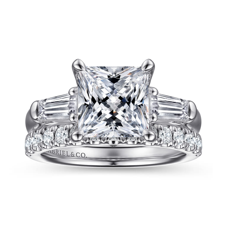 14K White Gold Diamond Engagement Ring - 0.5 ct - Shot 4