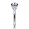 Wave - 14K White Gold Princess Cut Diamond Engagement Ring - 0.4 ct