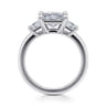 Antonia - 14K White Gold Princess Cut Three Stone Diamond Engagement Ring - 0.5 ct