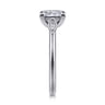Charli - 14K White Gold Princess Cut Three Stone Diamond Engagement Ring - 0.1 ct