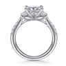 Alta - 14K White Gold Princess Cut Three Stone Diamond Engagement Ring - 0.5 ct