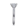 Alta - 14K White Gold Princess Cut Three Stone Diamond Engagement Ring - 0.5 ct