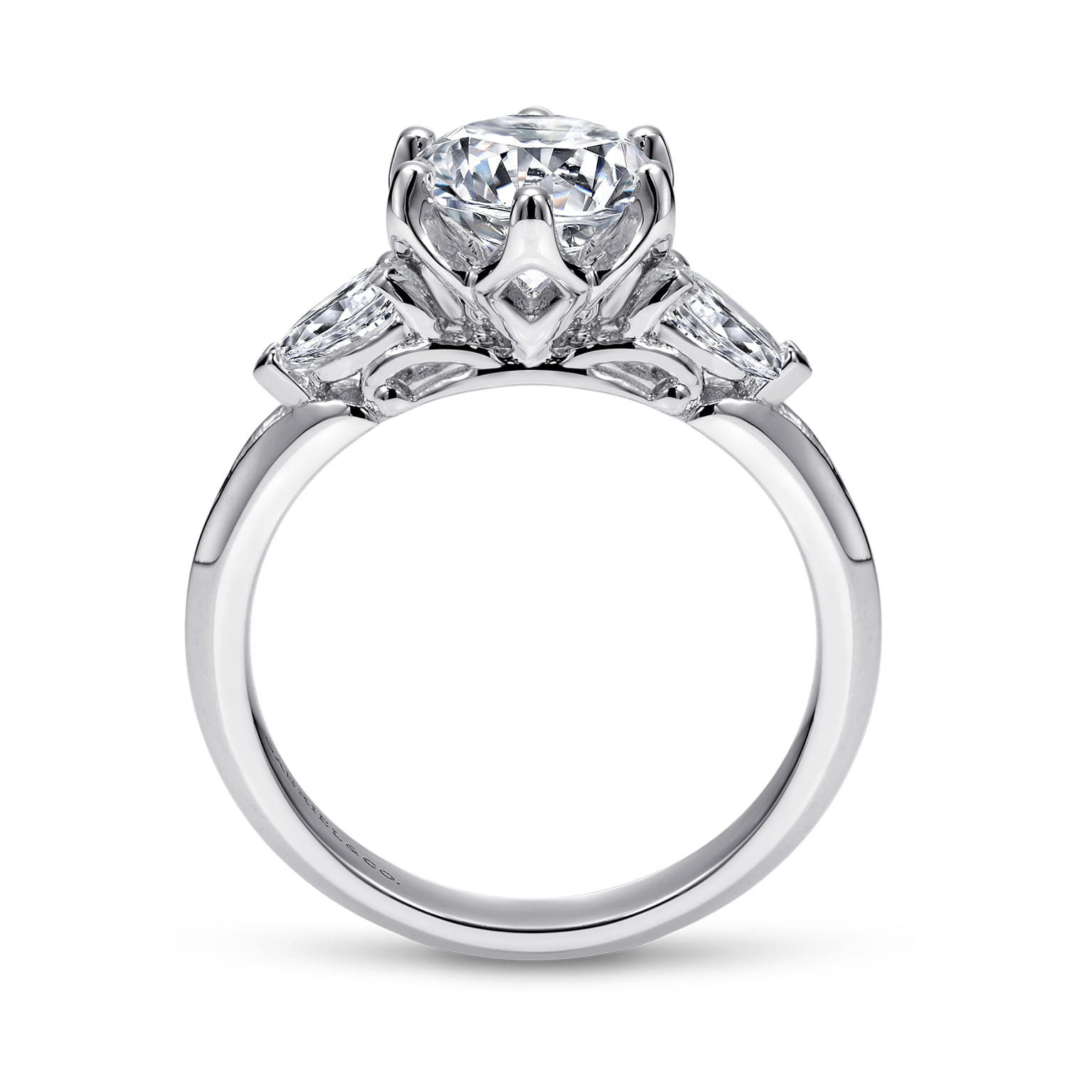 Rosario - 14K White Gold Diamond Engagement Ring - 0.4 ct - Shot 2