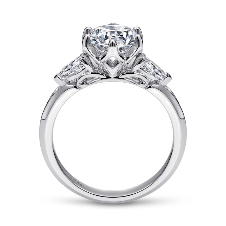Rosario - 14K White Gold Diamond Engagement Ring - 0.4 ct - Shot 2