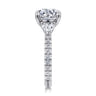 Taryn - 14K White Gold Round 3 Stone Diamond Engagement Ring - 1 ct
