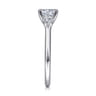 Sanaa - 14K White Gold Round 3 Stone Diamond Engagement Ring - 0.3 ct