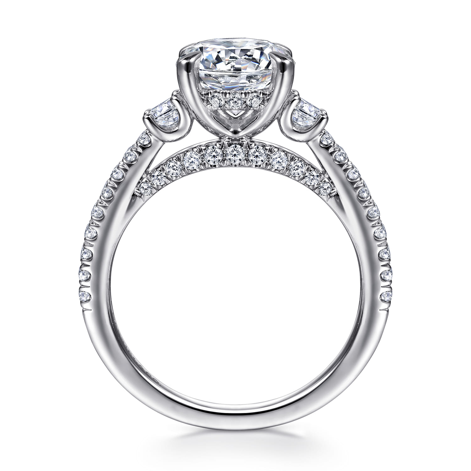 Finian - 14K White Gold Diamond Engagement Ring - 0.64 ct - Shot 2