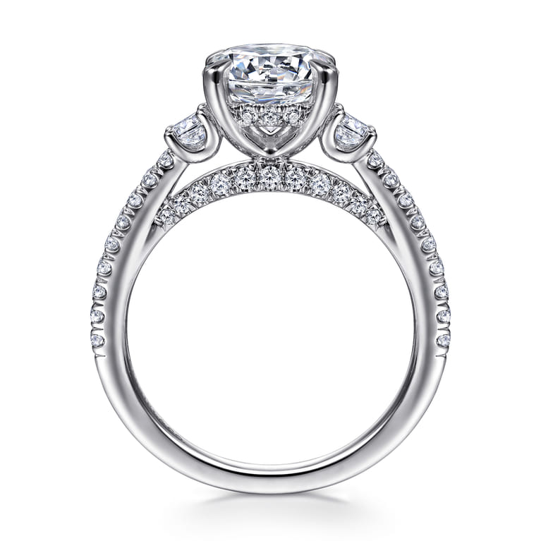 Finian - 14K White Gold Diamond Engagement Ring - 0.64 ct - Shot 2